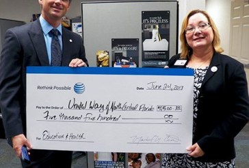 AT&T Gives Additional $5,500 to United Way of North Central Florida