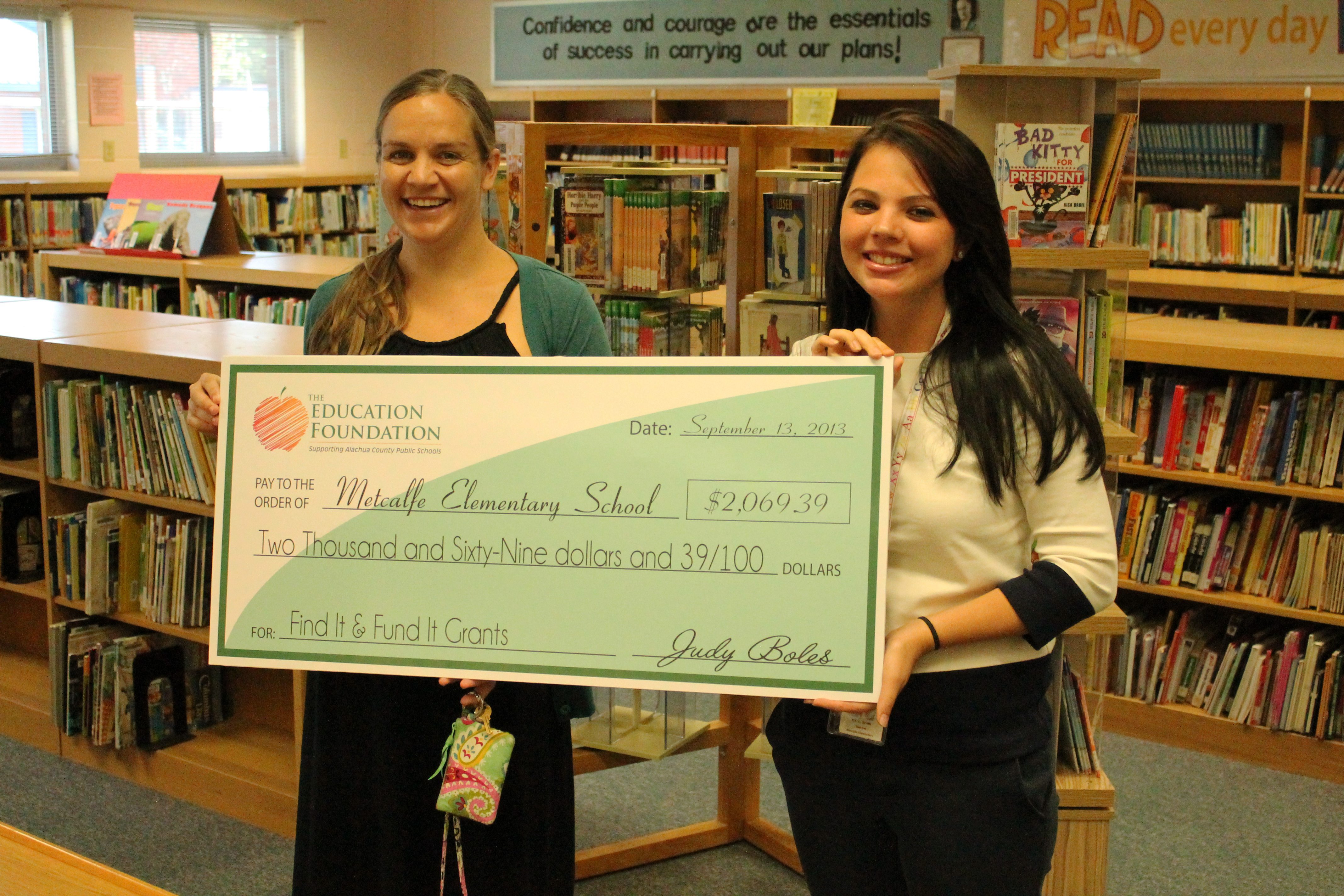 Metcalfe Receives Crowdfund Award from The Education Foundation