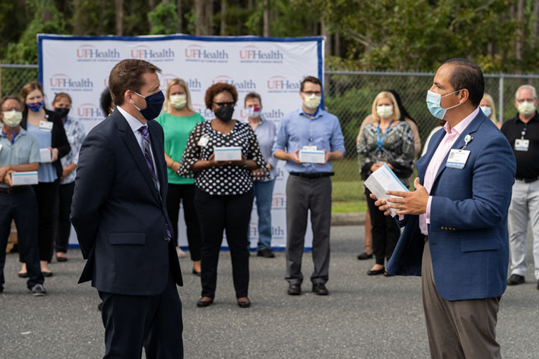 Cox Business donates PPE to UF Health